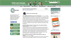 Desktop Screenshot of childcarecanada.org